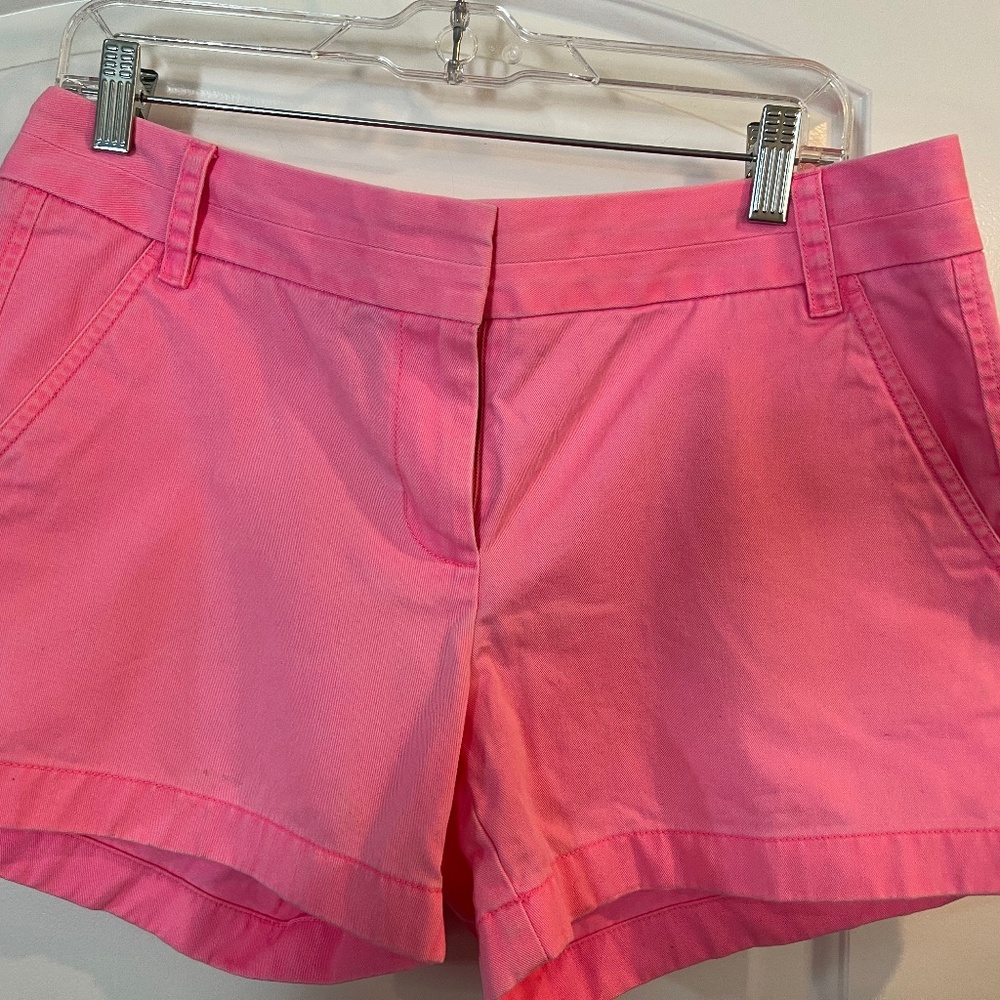 J Crew Hot Pink Chino Shorts